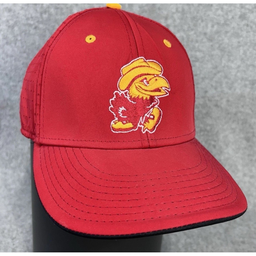 Iowa‎ State Cyclones Herky Vintage Mascot Red Adjustable Hat Cap NCAA The Game